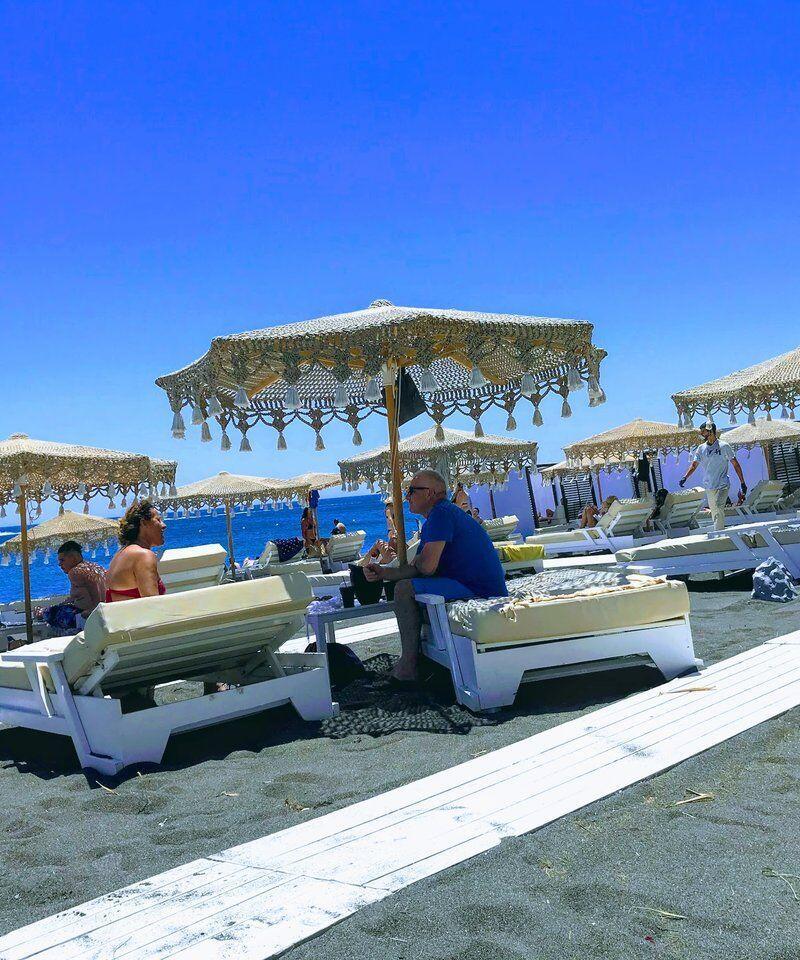 Perivolos Black Beach - Top Santorini Tours